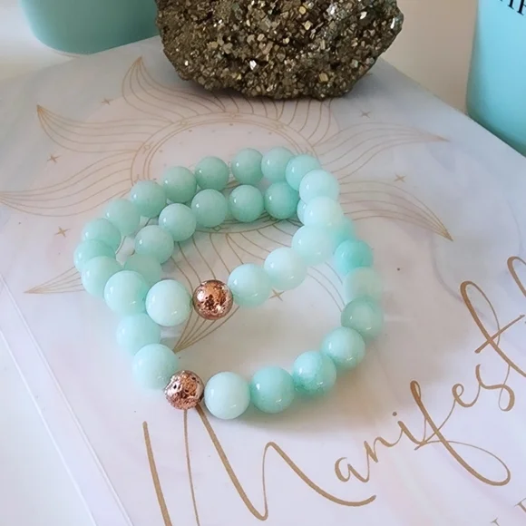 Amazonite bracelets - Picture 1 of 2